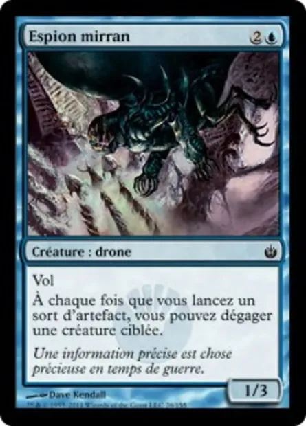 Espion mirran, carte Magic MBS 26 — extension Mirrodin assiégé