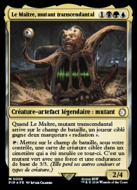 Le Maître, mutant transcendantal, carte Magic PIP 6 — extension Fallout