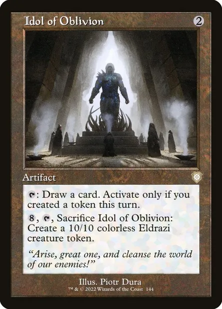 Idol of Oblivion, Magic card BRC 144 — The Brothers' War Commander set