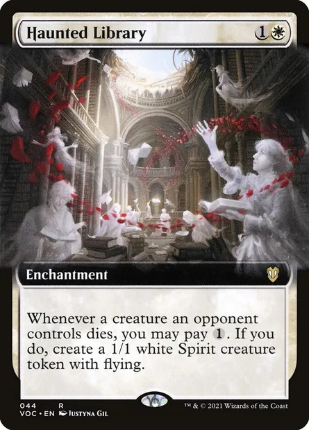 Haunted Library, Magic card VOC 44 — Crimson Vow Commander set