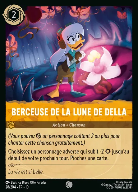 Berceuse de la Lune de Della, carte Disney Lorcana CH10-028 — extension Lueurs dans les Profondeurs