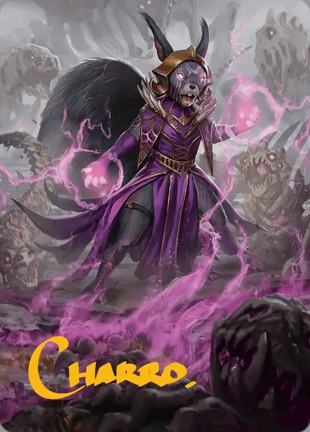 Liliana of the Dark Realms // Liliana of the Dark Realms, Magic card ABLB 51 — Bloomburrow Art Series set