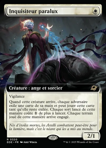 Inquisiteur paralux, carte Magic EOE 320 — extension Edge of Eternities