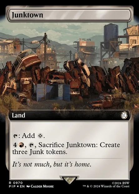 Junktown, carte Magic PIP 970 — extension Fallout