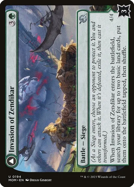 Invasion of Zendikar // Awakened Skyclave, Magic card MOM 194 — March of the Machine set