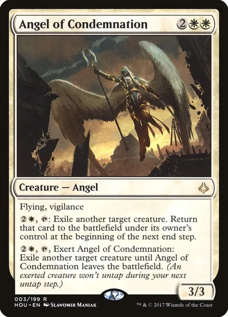 Angel of Condemnation, Magic card HOU 3 — Hour of Devastation set