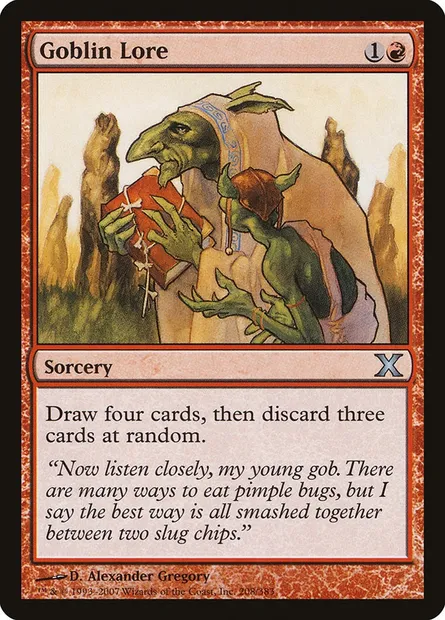 Goblin Lore, Magic card 10E 208 — Tenth Edition set