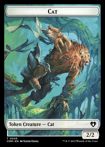 Cat, carte Magic TCMM 5 — extension Commander Masters Tokens