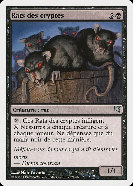 Crypt Rats, Magic card PSAL A28 — Salvat 2005 set