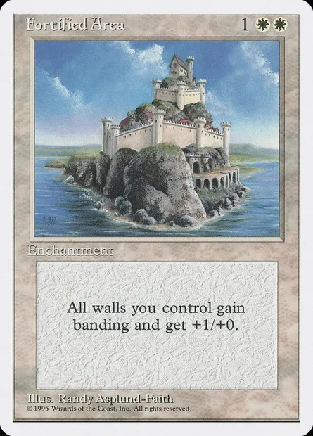 Fortified Area, Magic card 4ED 26 — Fourth Edition set