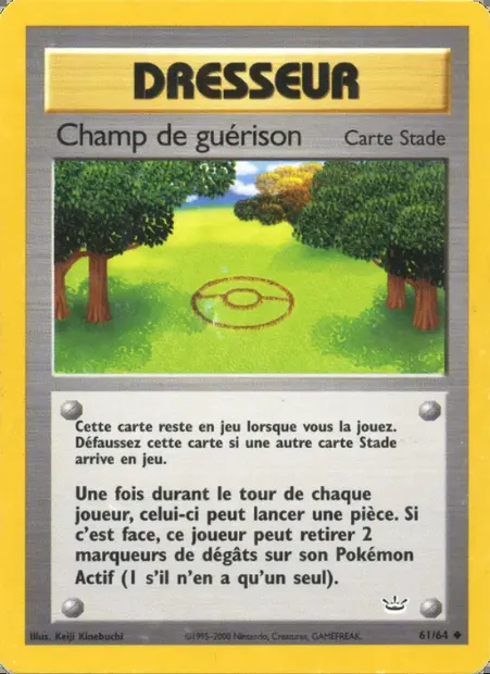 Champ de guérison, carte Pokémon NR 61 — extension Neo Revelation