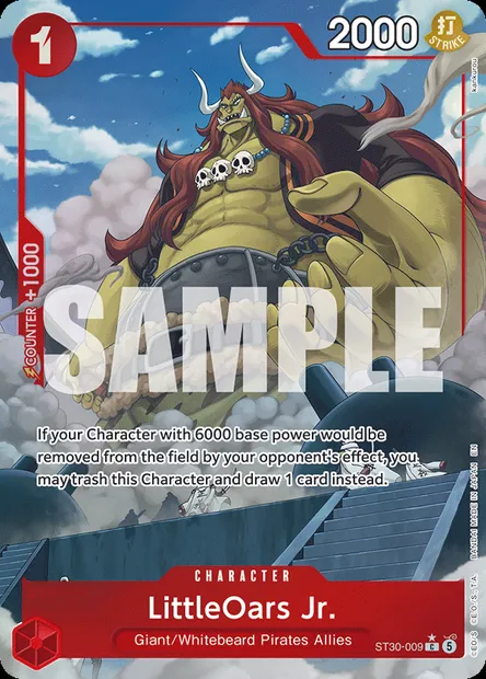 LittleOars Jr., One Piece card ST30-009 — Luffy & Ace set