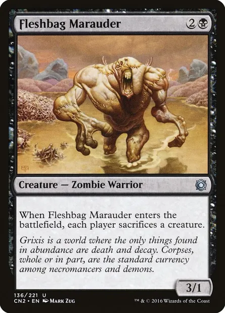 Fleshbag Marauder, Magic card CN2 136 — Conspiracy: Take the Crown set