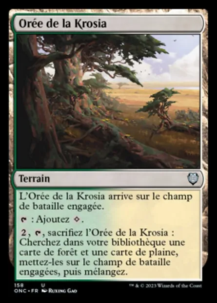 Orée de la Krosia, carte Magic ONC 158 — extension Phyrexia: All Will Be One Commander