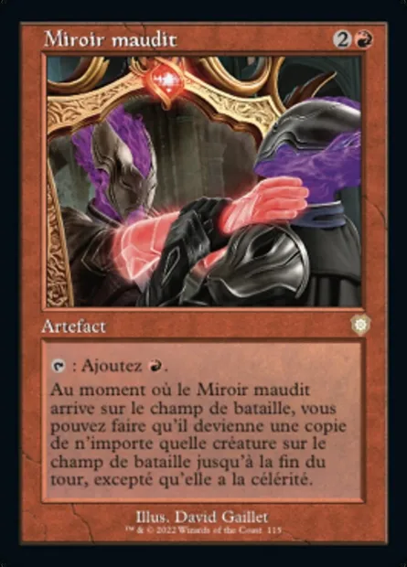 Miroir maudit, carte Magic BRC 115 — extension The Brothers' War Commander