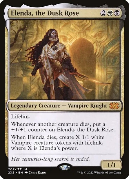 Elenda, the Dusk Rose, Magic card 2X2 207 — Double Masters 2022 set