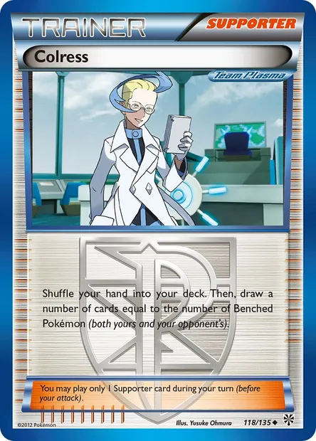 Colress, Pokémon card PLS 118 — Plasma Storm set