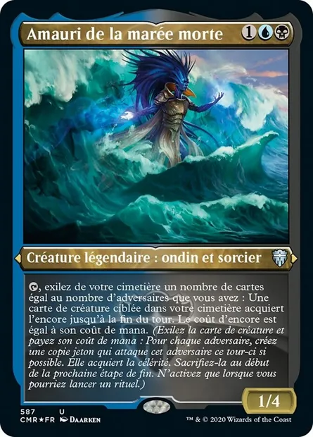 Amauri de la marée morte, carte Magic CMR 587 — extension Commander Legends