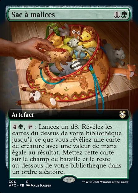 Sac à malices, carte Magic AFC 306 — extension Forgotten Realms Commander
