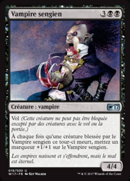 Vampire sengien, carte Magic W17 19 — extension Welcome Deck 2017