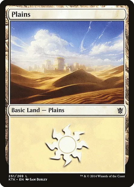 Plains, Magic card KTK 251 — Khans of Tarkir set