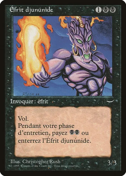 Junún Efreet, Magic card REN 57 — Renaissance set