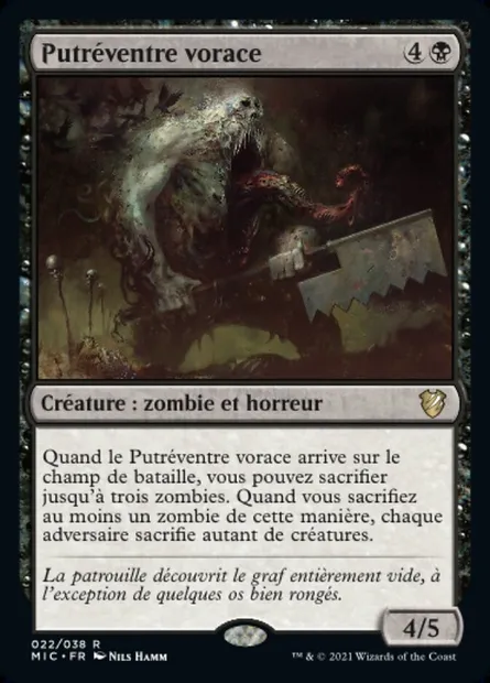Putréventre vorace, carte Magic MIC 22 — extension Midnight Hunt Commander