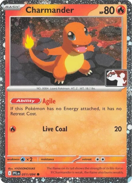 Charmander, Pokémon card PPS 011h — Play! Pokémon Prize Pack Series set