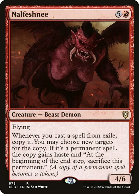 Nalfeshnee, Magic card CLB 678 — Commander Legends: Battle for Baldur's Gate set