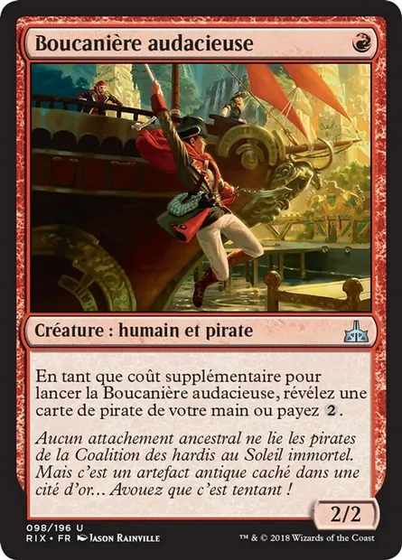 Boucanière audacieuse, carte Magic RIX 98 — extension Les combattants d'Ixalan