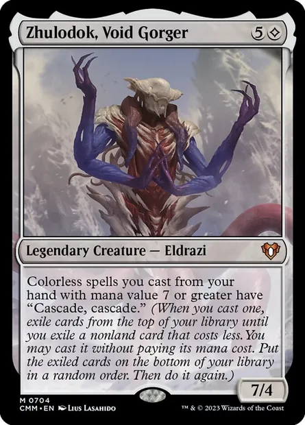 Zhulodok, Void Gorger, Magic card CMM 704 — Commander Masters set