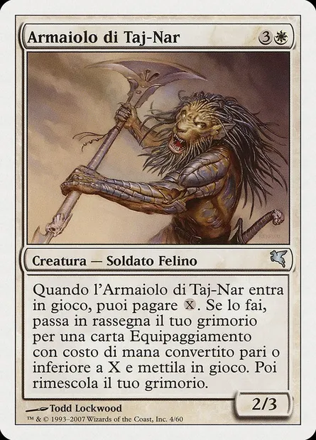 Forgeur d'épées de Taj-Nar, carte Magic PSAL L4 — extension Salvat 2005