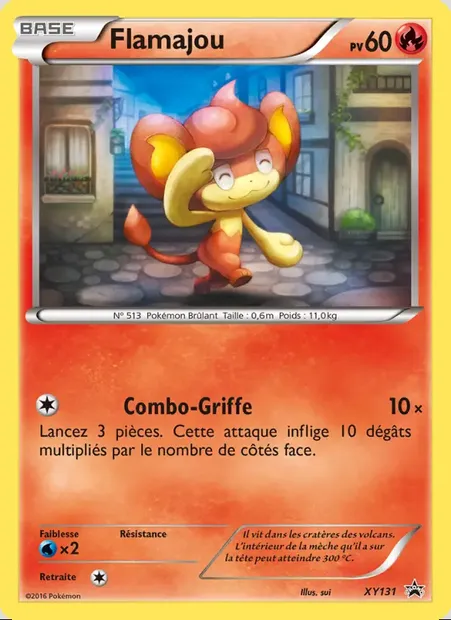 Flamajou, carte Pokémon XY 131 — extension Promo XY