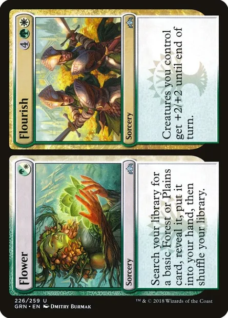 Flower // Flourish, Magic card GRN 226 — Guilds of Ravnica set