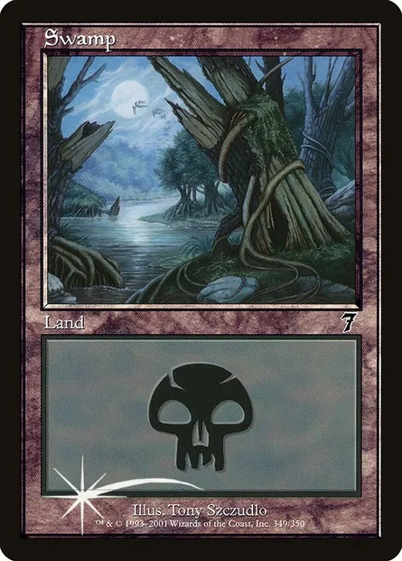 Swamp, Magic card 7ED 349★ — Seventh Edition set
