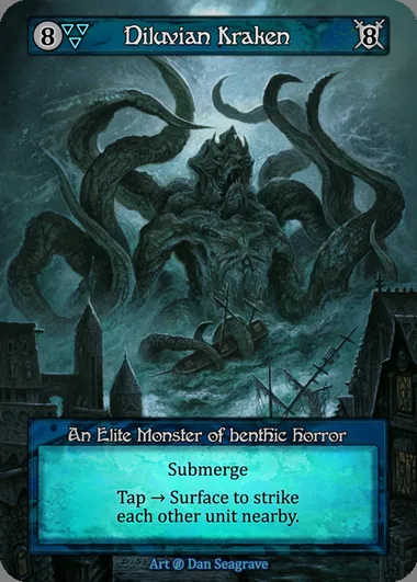 Diluvian Kraken, Sorcery card BET 053 — Beta set