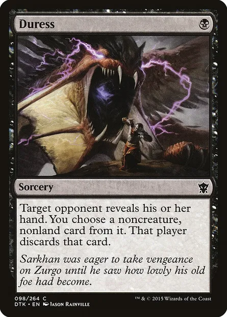 Duress, Magic card DTK 98 — Dragons of Tarkir set