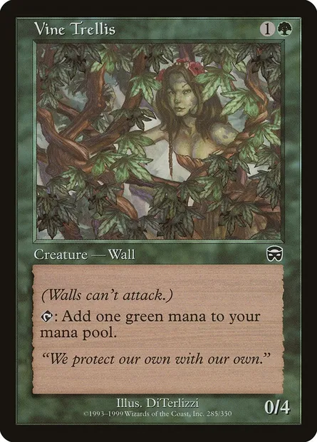 Treille, carte Magic MMQ 285 — extension Masques de Mercadia