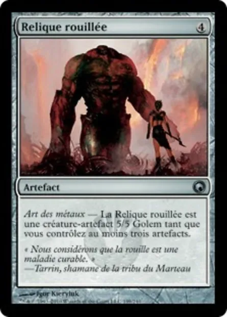 Relique rouillée, carte Magic SOM 199 — extension Cicatrices de Mirrodin