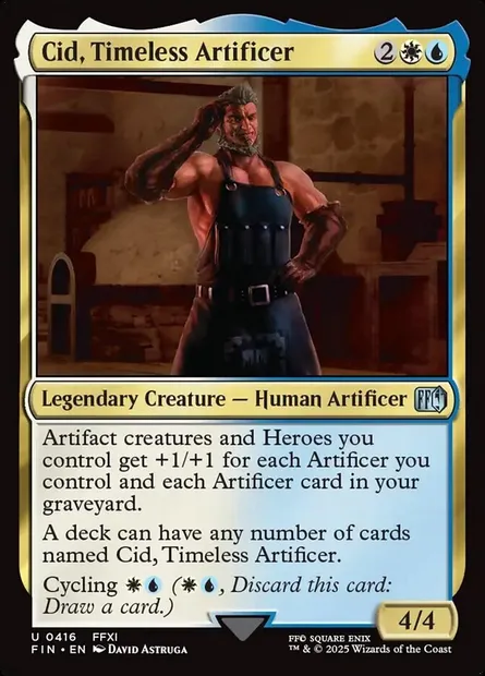Cid, Timeless Artificer, Magic card FIN 416 — Final Fantasy set