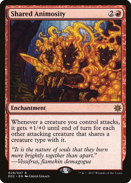 Animosité partagée, carte Magic E02 29 — extension Explorers of Ixalan