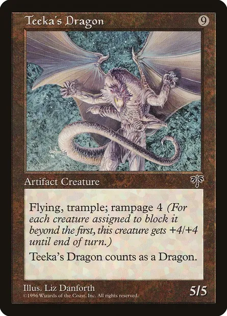 Teeka's Dragon, Magic card MIR 320 — Mirage set