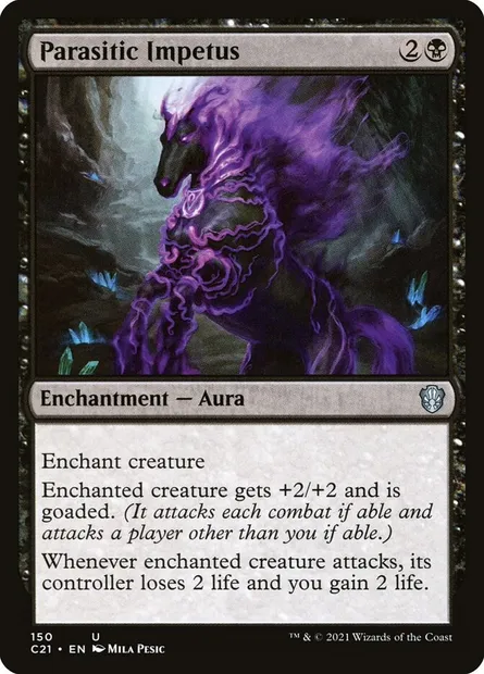 Parasitic Impetus, Magic card C21 150 — Commander 2021 set