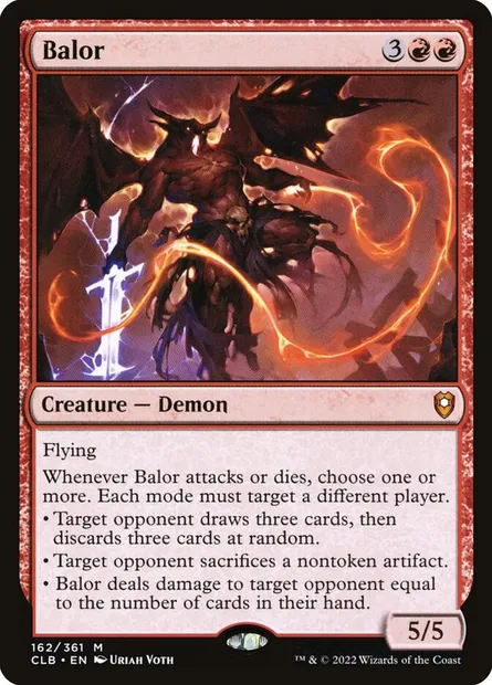 Balor, Magic card CLB 162 — Commander Legends: Battle for Baldur's Gate set