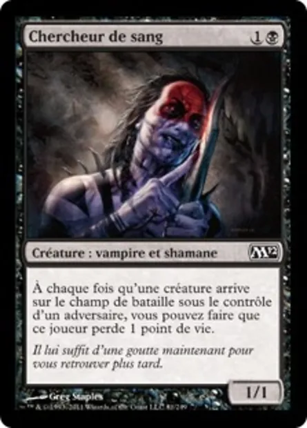 Chercheur de sang, carte Magic M12 81 — extension Magic 2012