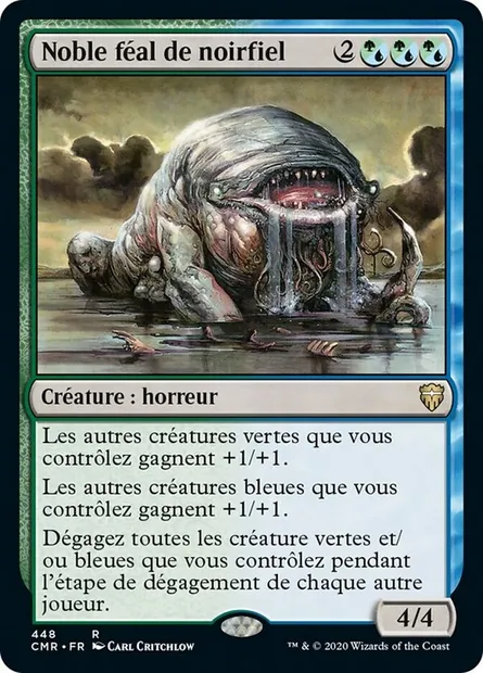 Noble féal de noirfiel, carte Magic CMR 448 — extension Commander Legends