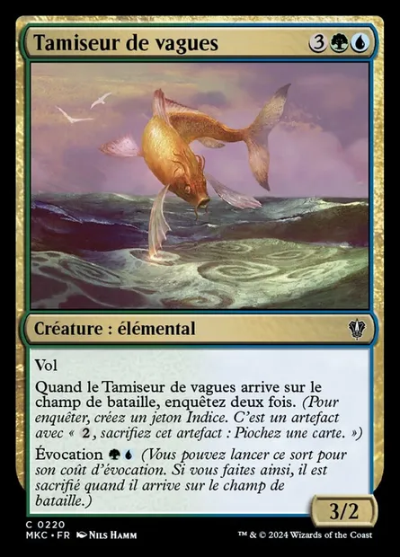 Tamiseur de vagues, carte Magic MKC 220 — extension Murders at Karlov Manor Commander