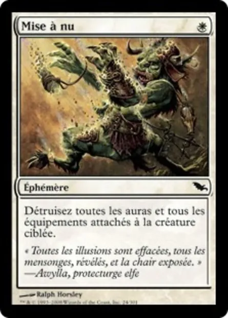 Mise à nu, carte Magic SHM 24 — extension Sombrelande