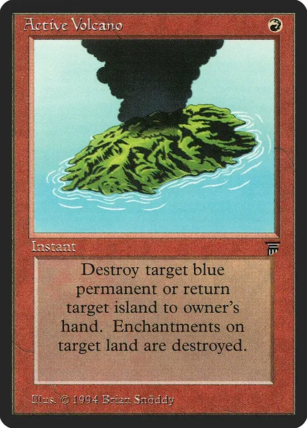 Active Volcano, Magic card LEG 130 — Legends set