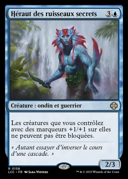 Héraut des ruisseaux secrets, carte Magic LCC 158 — extension The Lost Caverns of Ixalan Commander